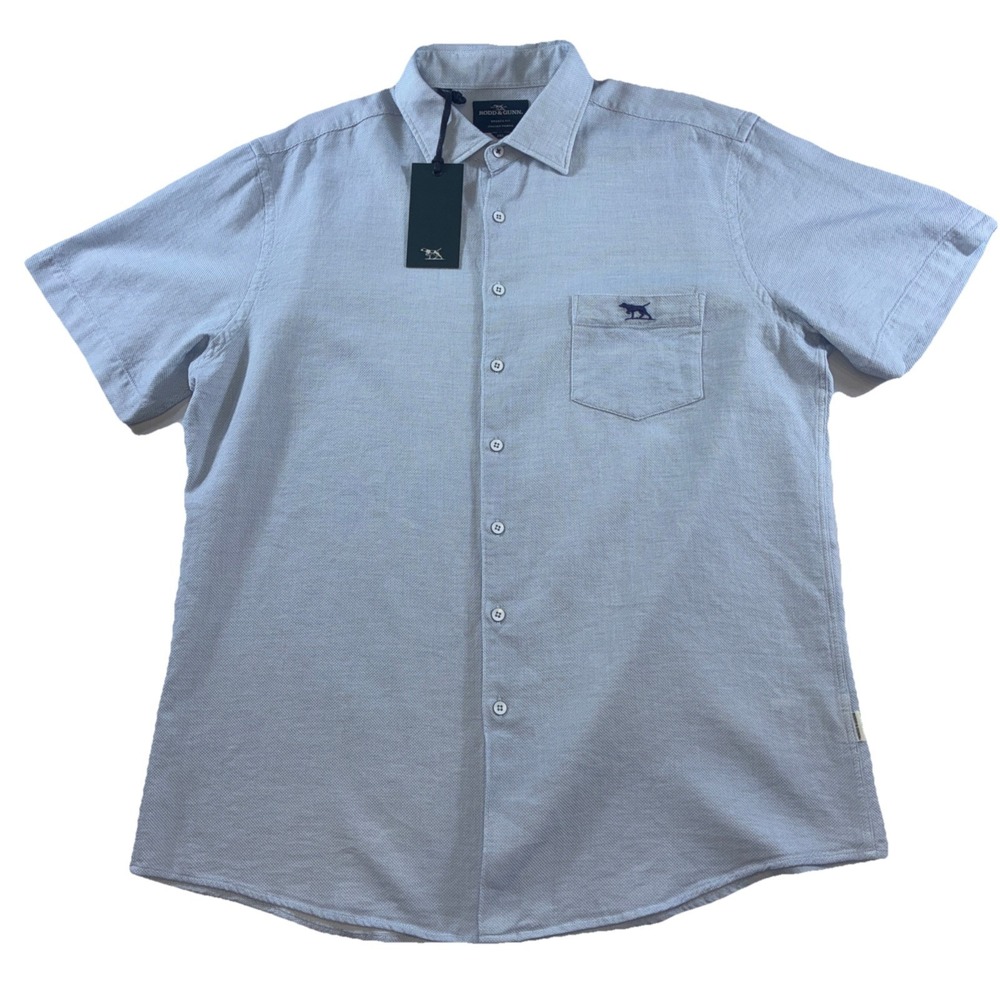 Rodd & Gunn Oxford Short Sleeve Button Down Shirt Men's XXL Blue New
